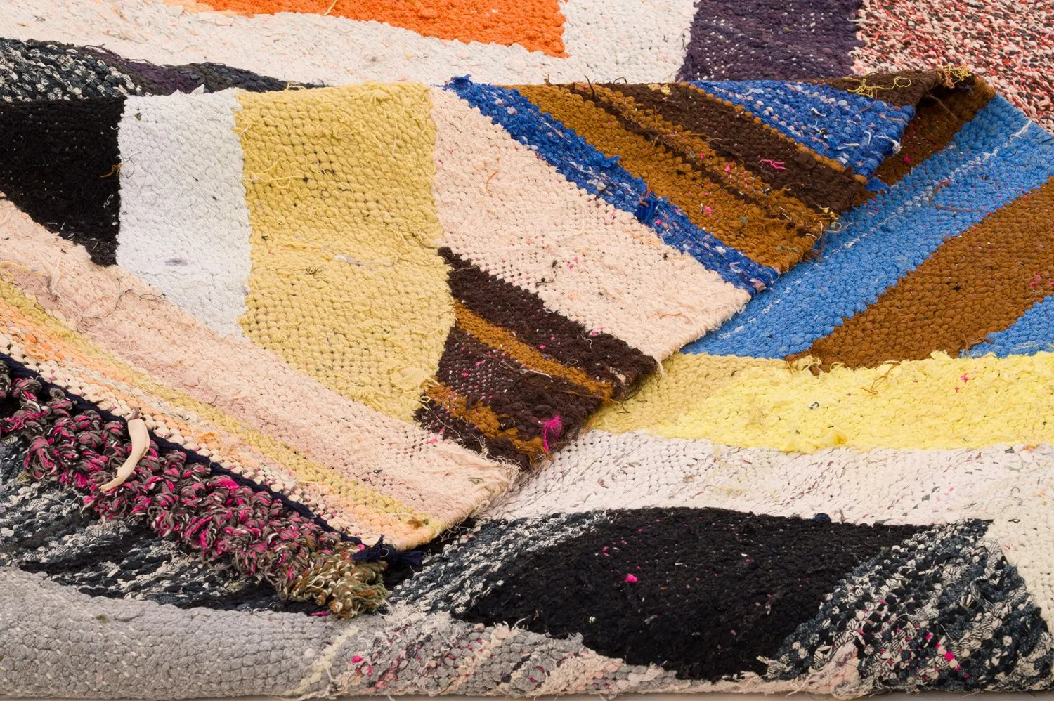 Alfombra Marroquí Bereber Boucherouite 155 x 275 cm