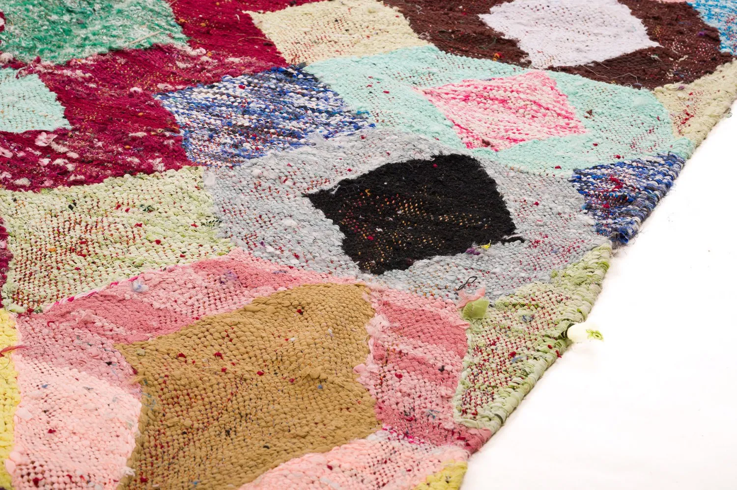 Alfombra Marroquí Bereber Boucherouite 150 x 255 cm