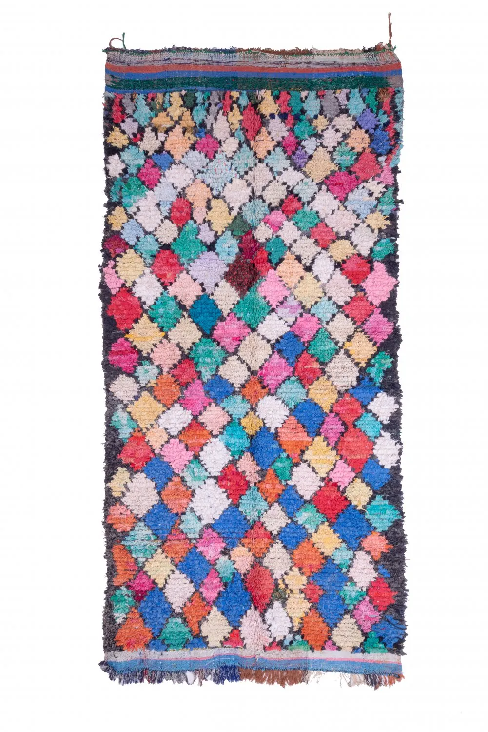 Alfombra Marroquí Bereber Boucherouite 325 x 160 cm