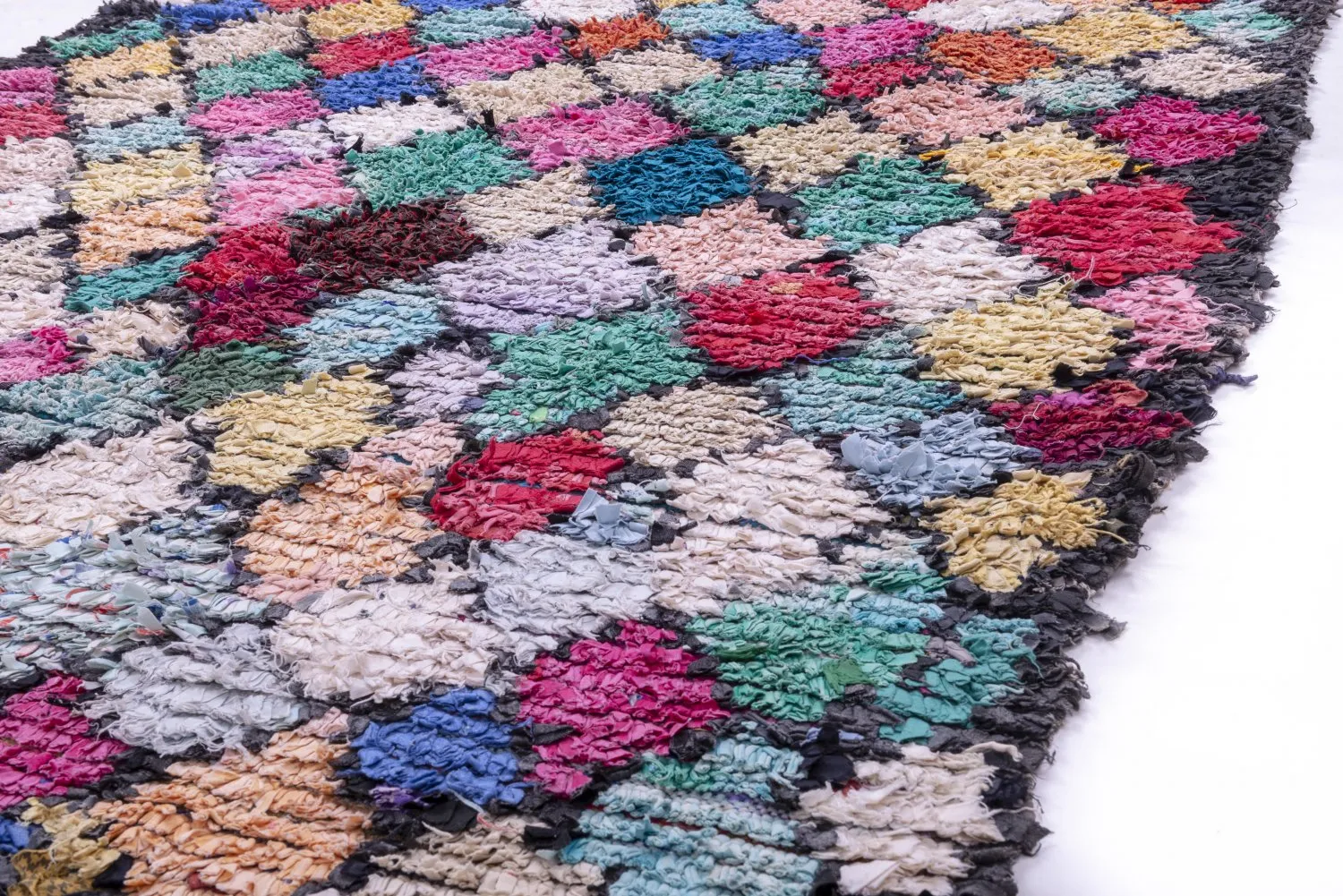 Alfombra Marroquí Bereber Boucherouite 325 x 160 cm