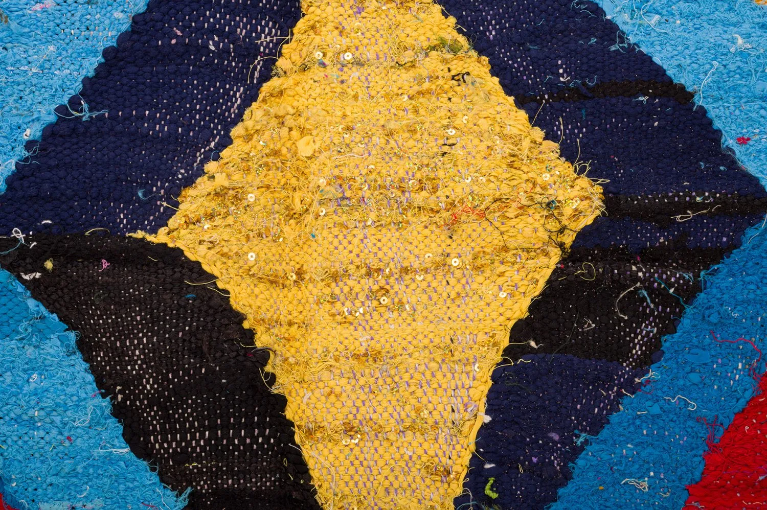 Alfombra Marroquí Bereber Boucherouite 140 x 275 cm