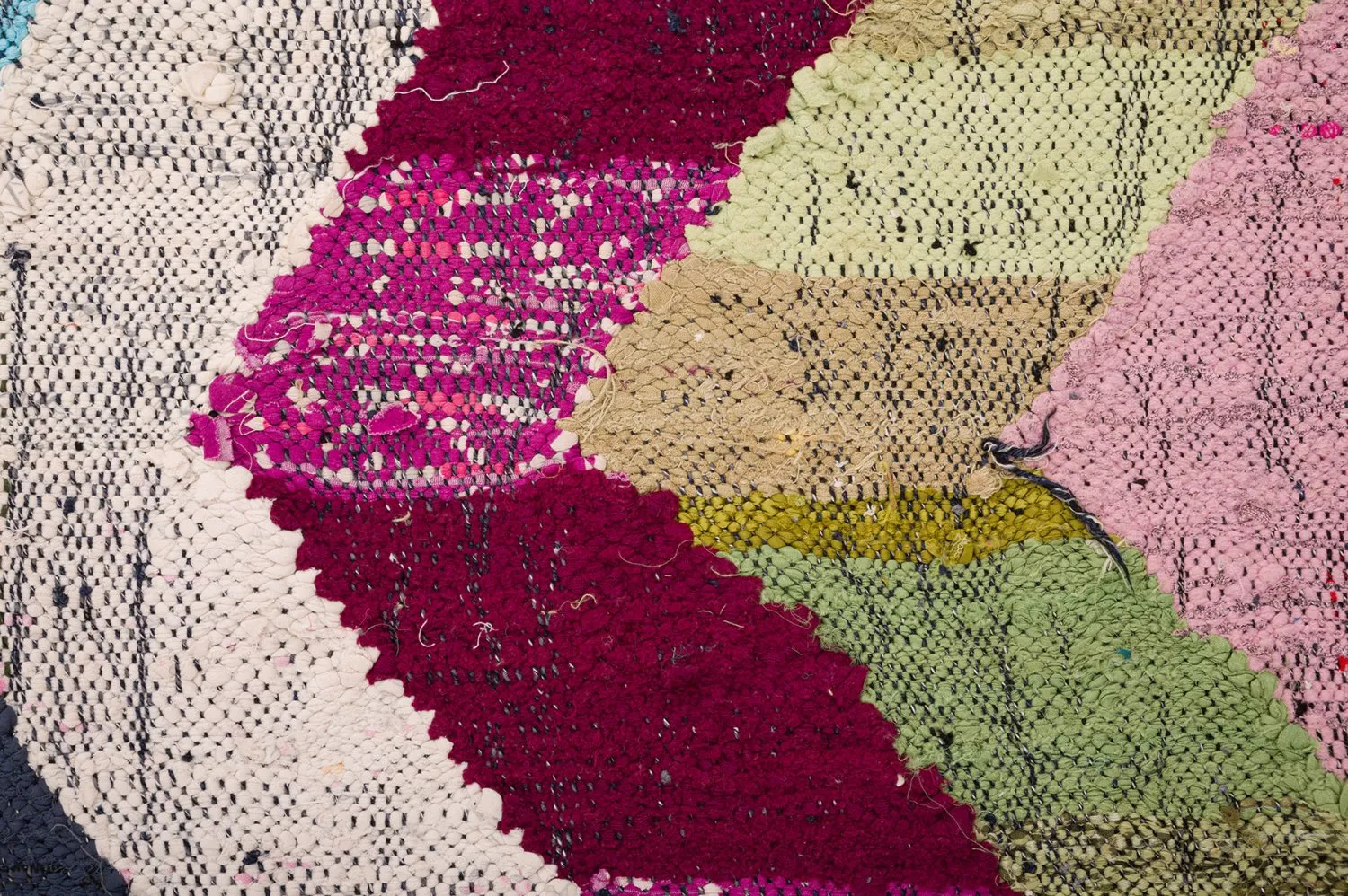 Alfombra Marroquí Bereber Boucherouite 130 x 240 cm