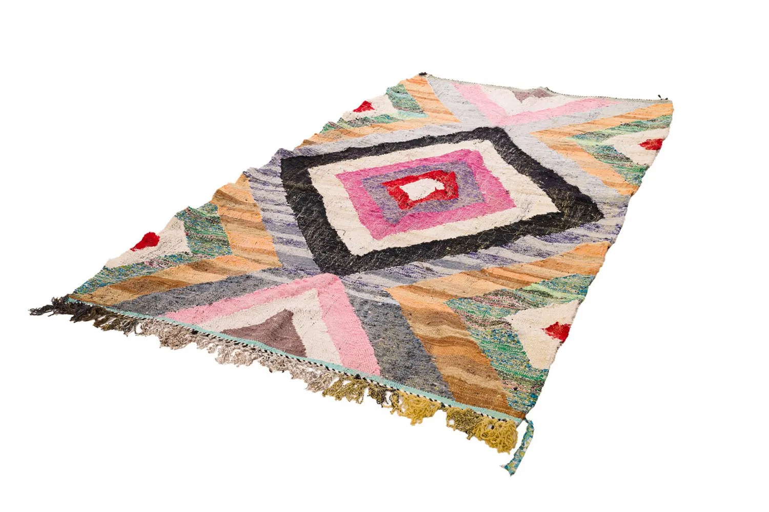 Alfombra Marroquí Bereber Boucherouite 155 x 285 cm