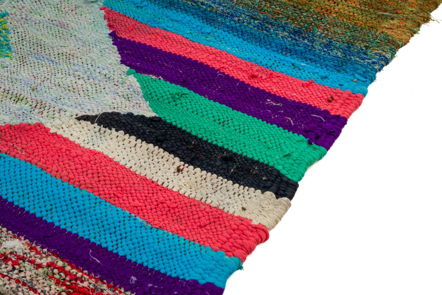 Alfombra Marroquí Bereber Boucherouite 130 x 230 cm