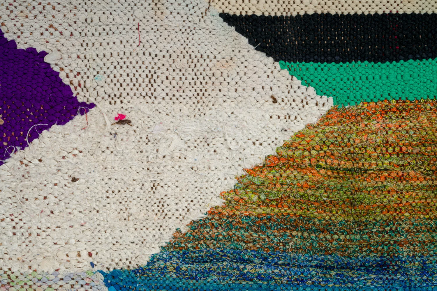 Alfombra Marroquí Bereber Boucherouite 130 x 230 cm