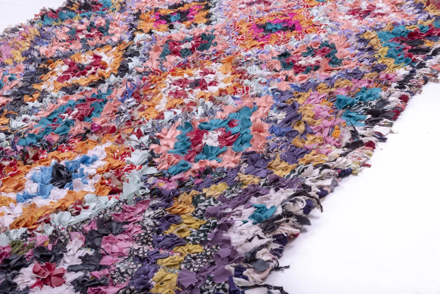 Alfombra Marroquí Bereber Boucherouite 275 x 120 cm
