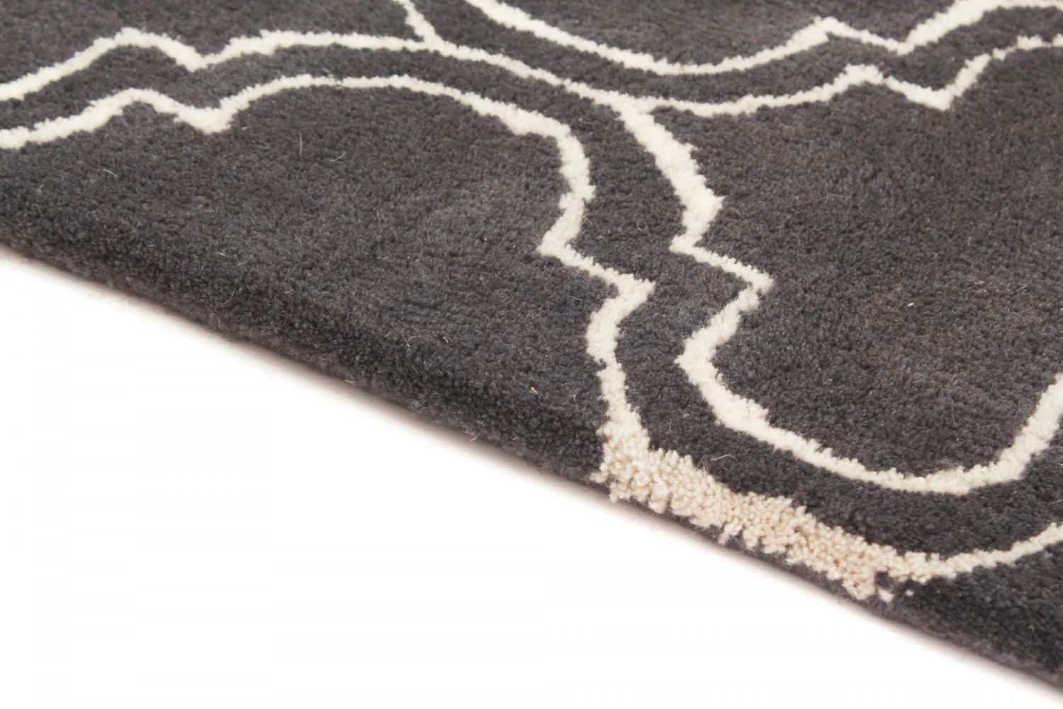 Alfombra de Lana - Korinth (gris oscuro)