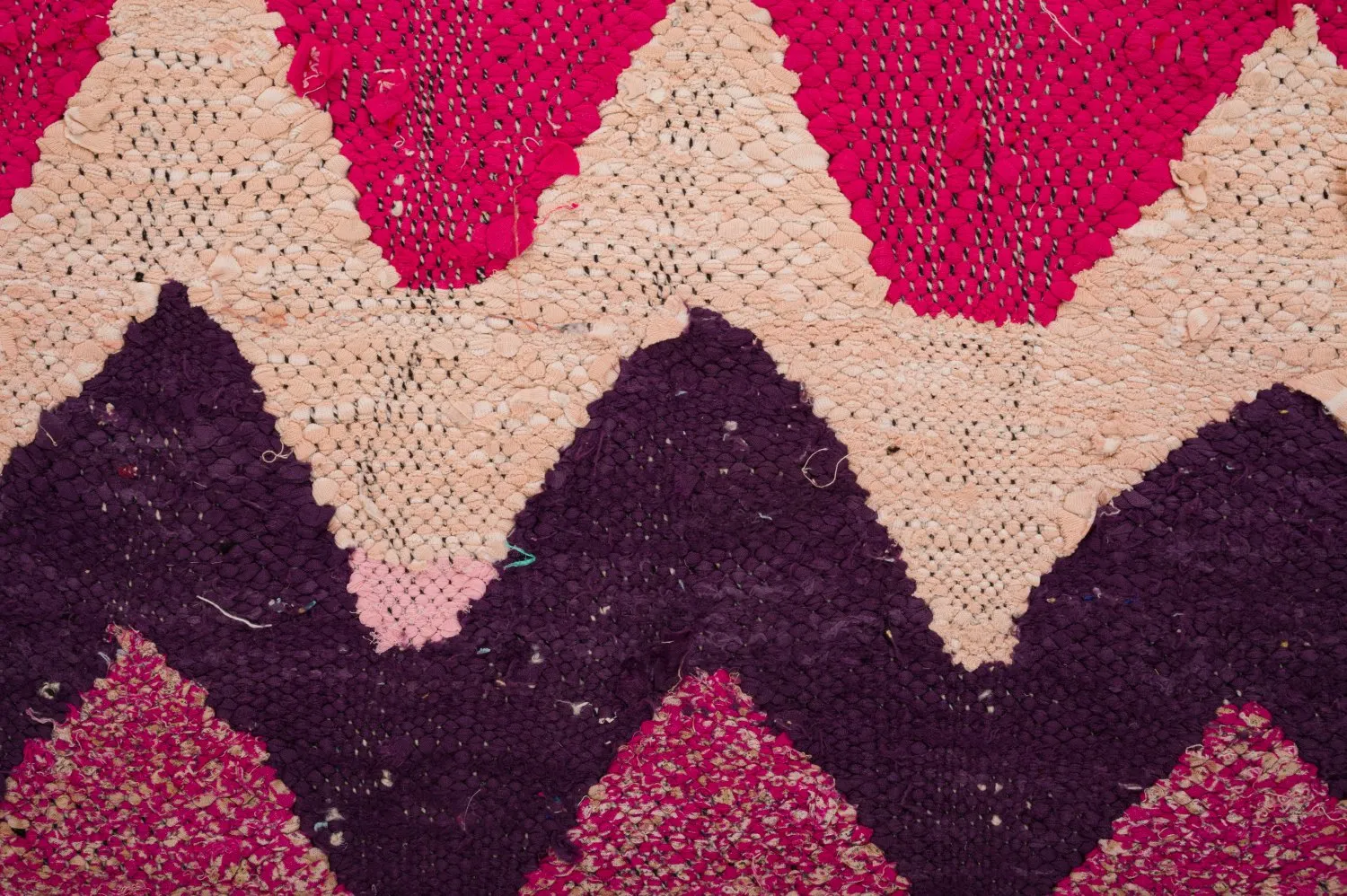 Alfombra Marroquí Bereber Boucherouite 125 x 235 cm