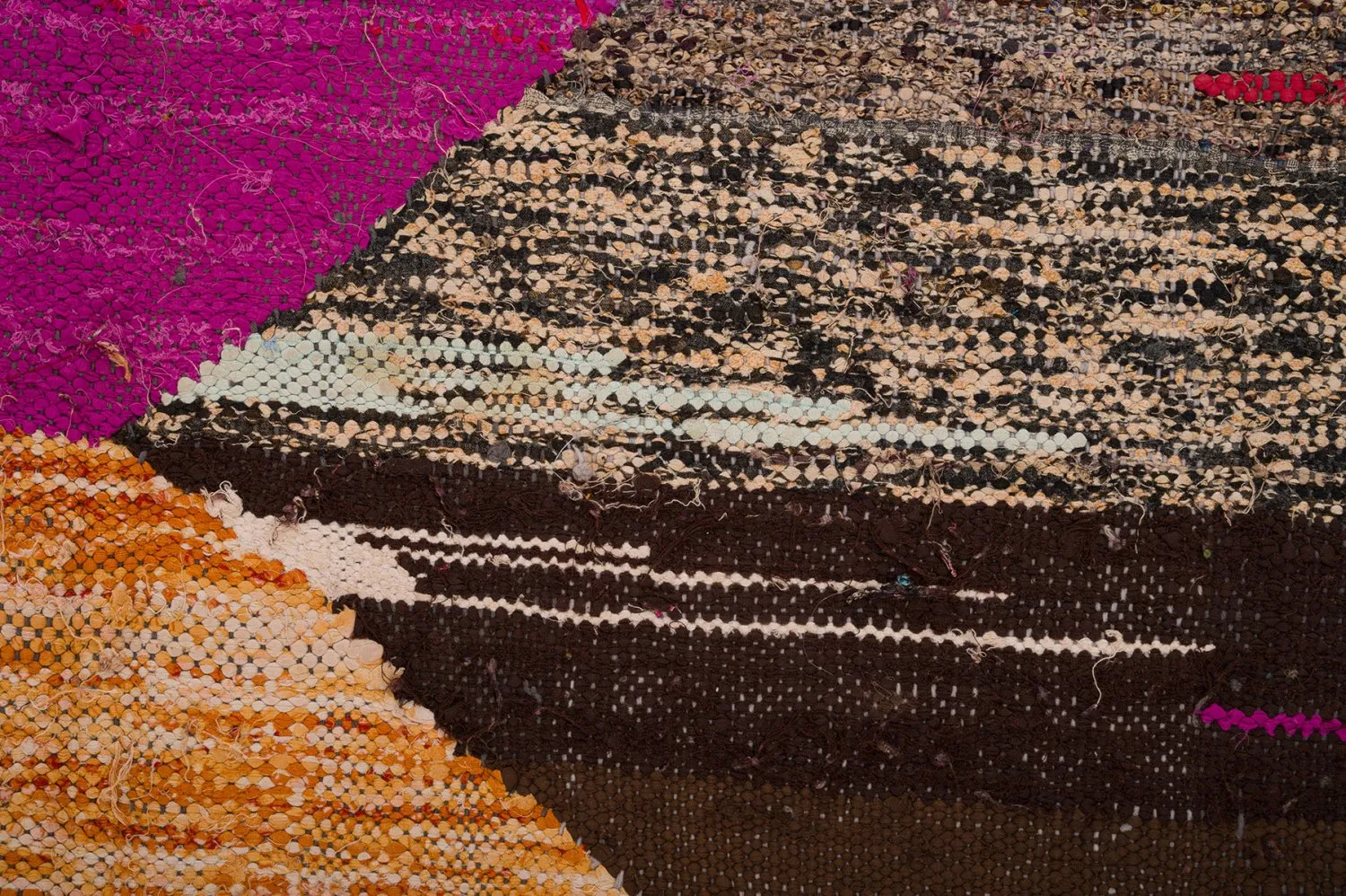 Alfombra Marroquí Bereber Boucherouite 130 x 275 cm