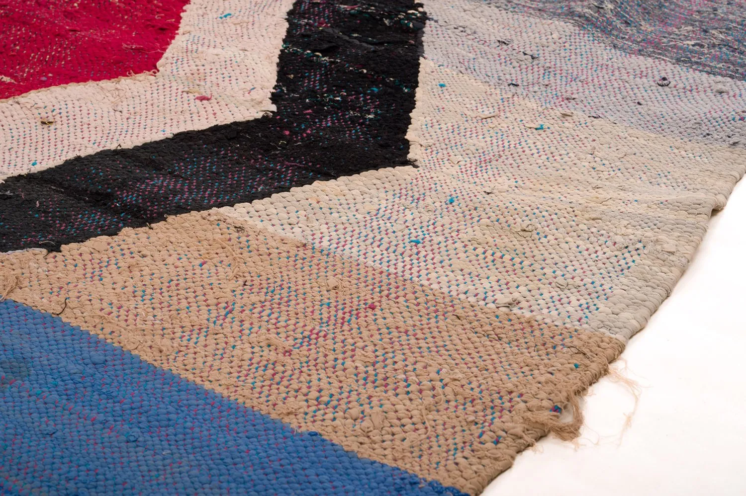 Alfombra Marroquí Bereber Boucherouite 145 x 265 cm