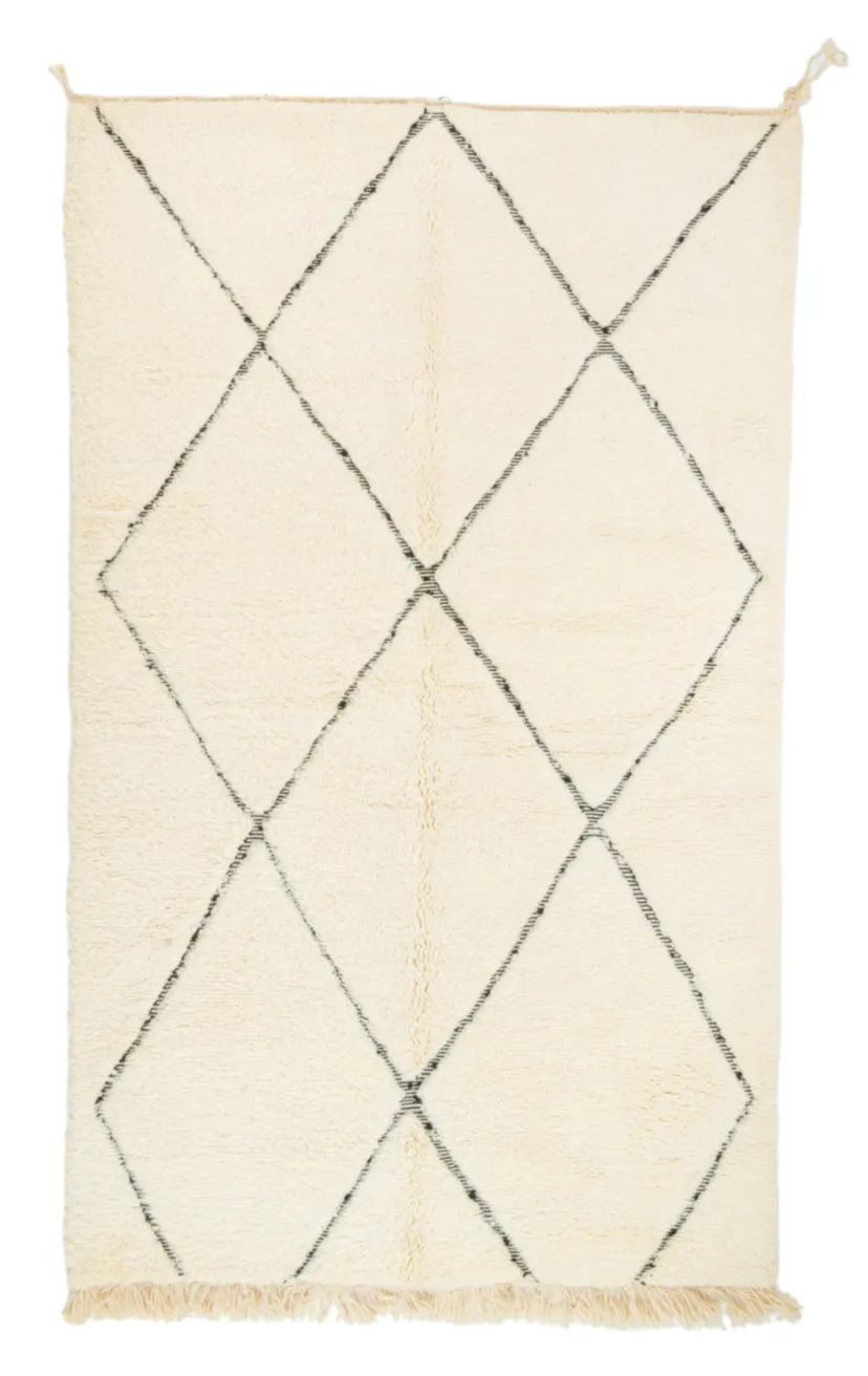 Alfombra Kilim Marroquí Bereber Beni Ourain 155 x 265 cm