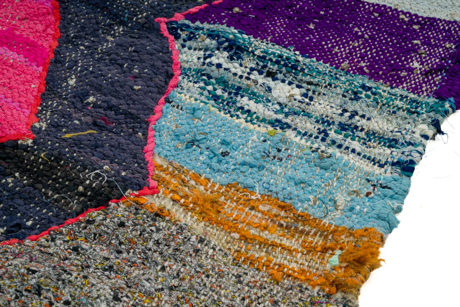 Alfombra Marroquí Bereber Boucherouite 150 x 255 cm