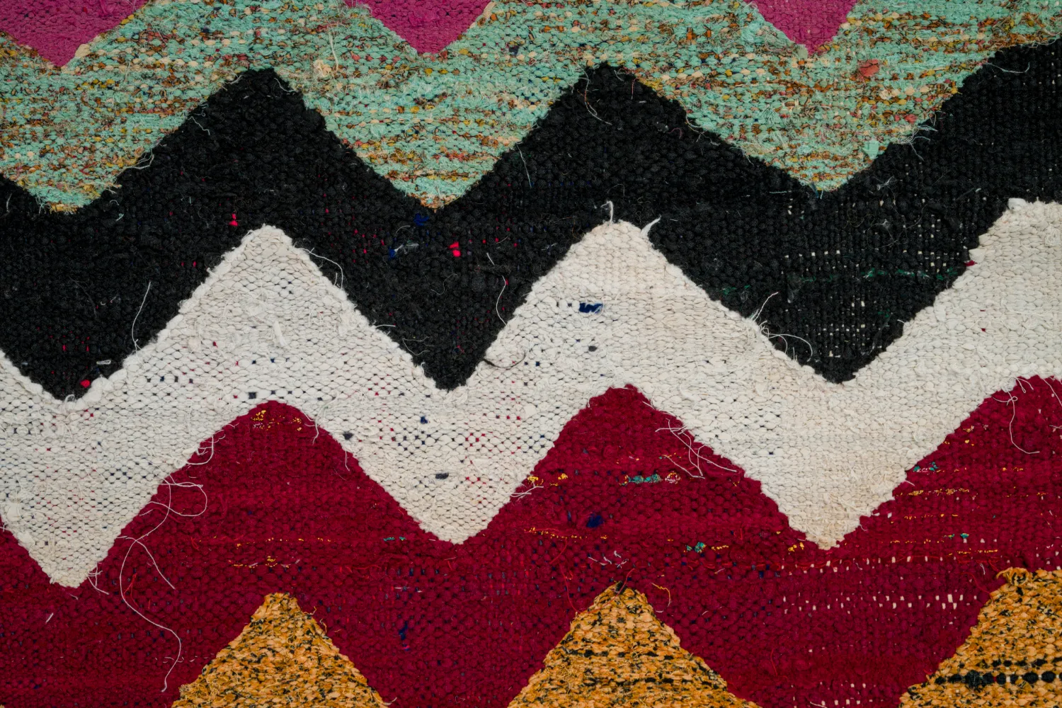 Alfombra Marroquí Bereber Boucherouite 120 x 235 cm