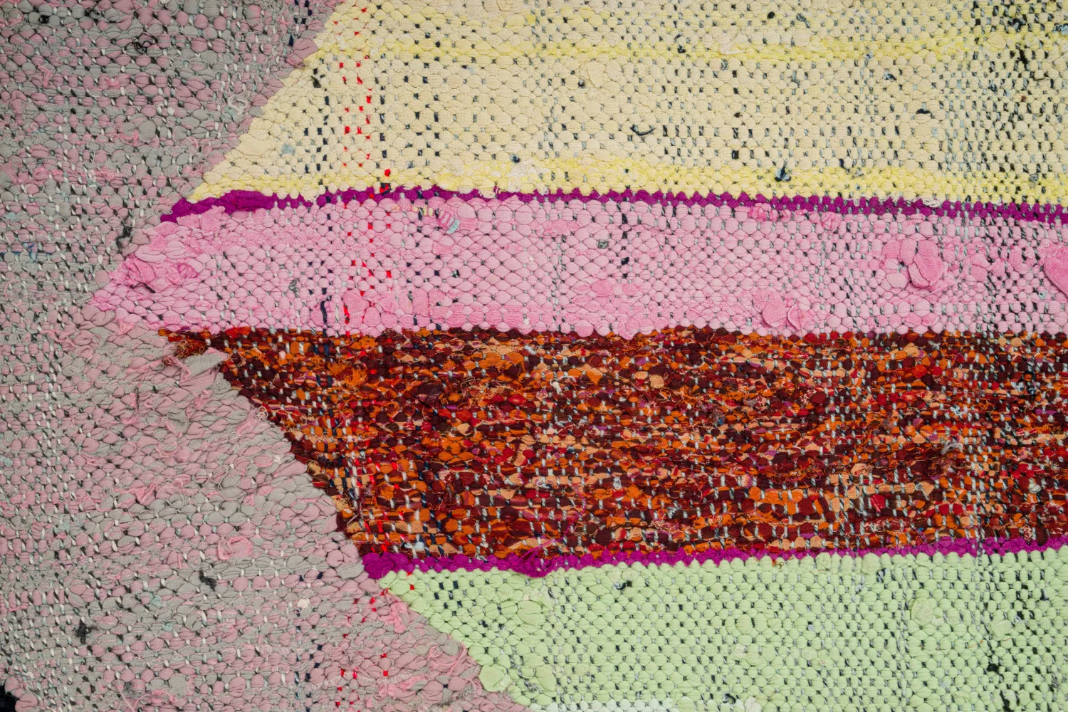 Alfombra Marroquí Bereber Boucherouite 130 x 230 cm