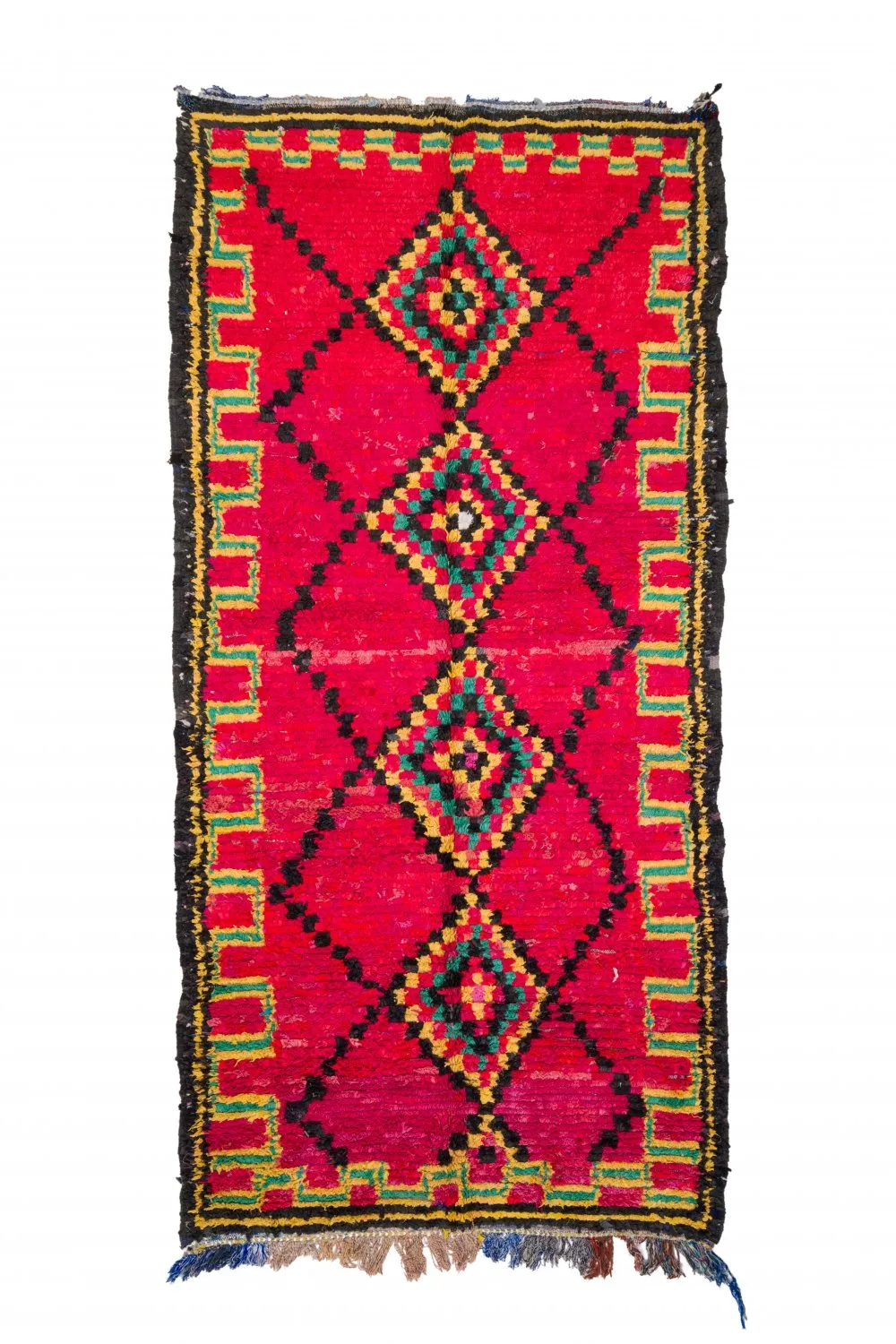 Alfombra Marroquí Bereber Boucherouite 340 x 165 cm