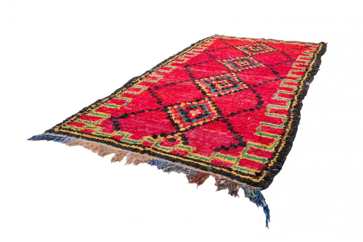 Alfombra Marroquí Bereber Boucherouite 340 x 165 cm