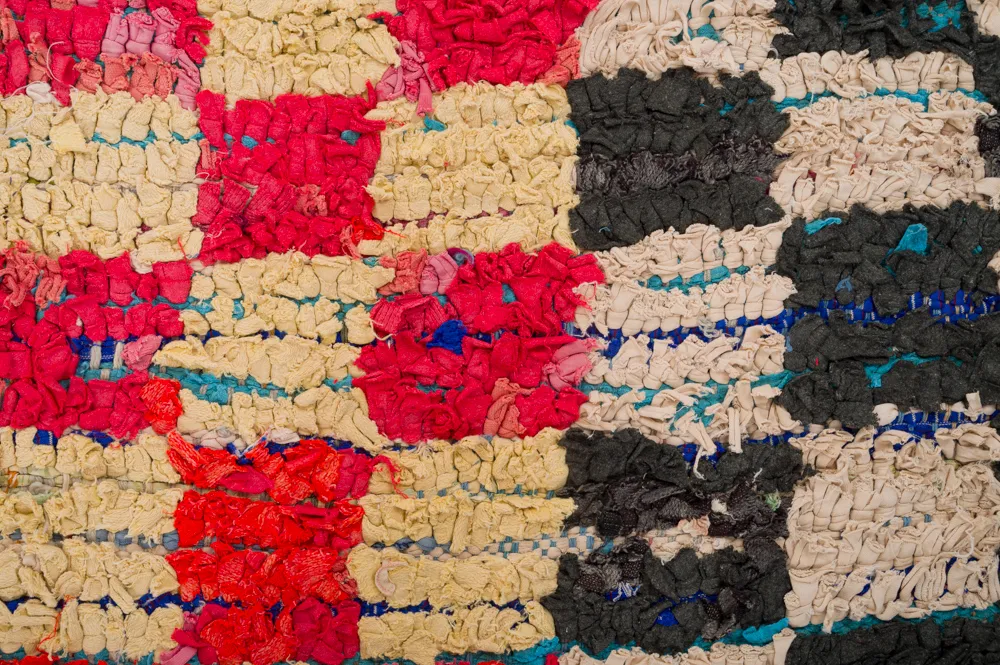 Alfombra Marroquí Bereber Boucherouite 360 x 125 cm