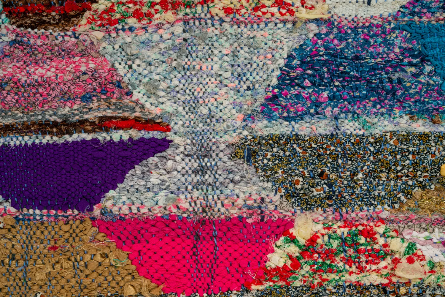 Alfombra Marroquí Bereber Boucherouite 150 x 255 cm