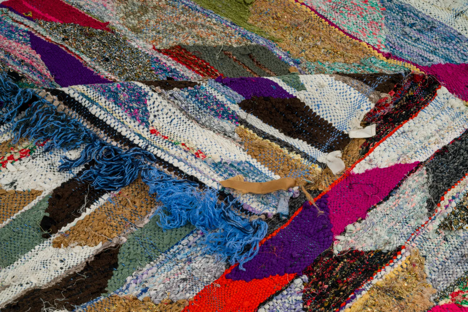 Alfombra Marroquí Bereber Boucherouite 150 x 255 cm