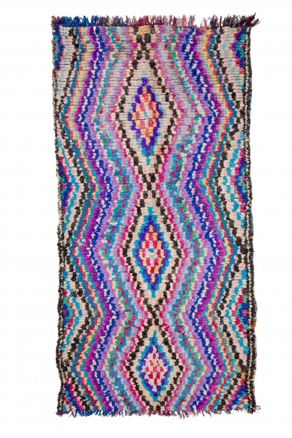 Alfombra Marroquí Bereber Boucherouite 305 x 155 cm