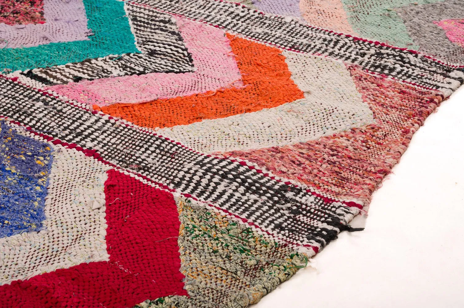 Alfombra Marroquí Bereber Boucherouite 150 x 275 cm