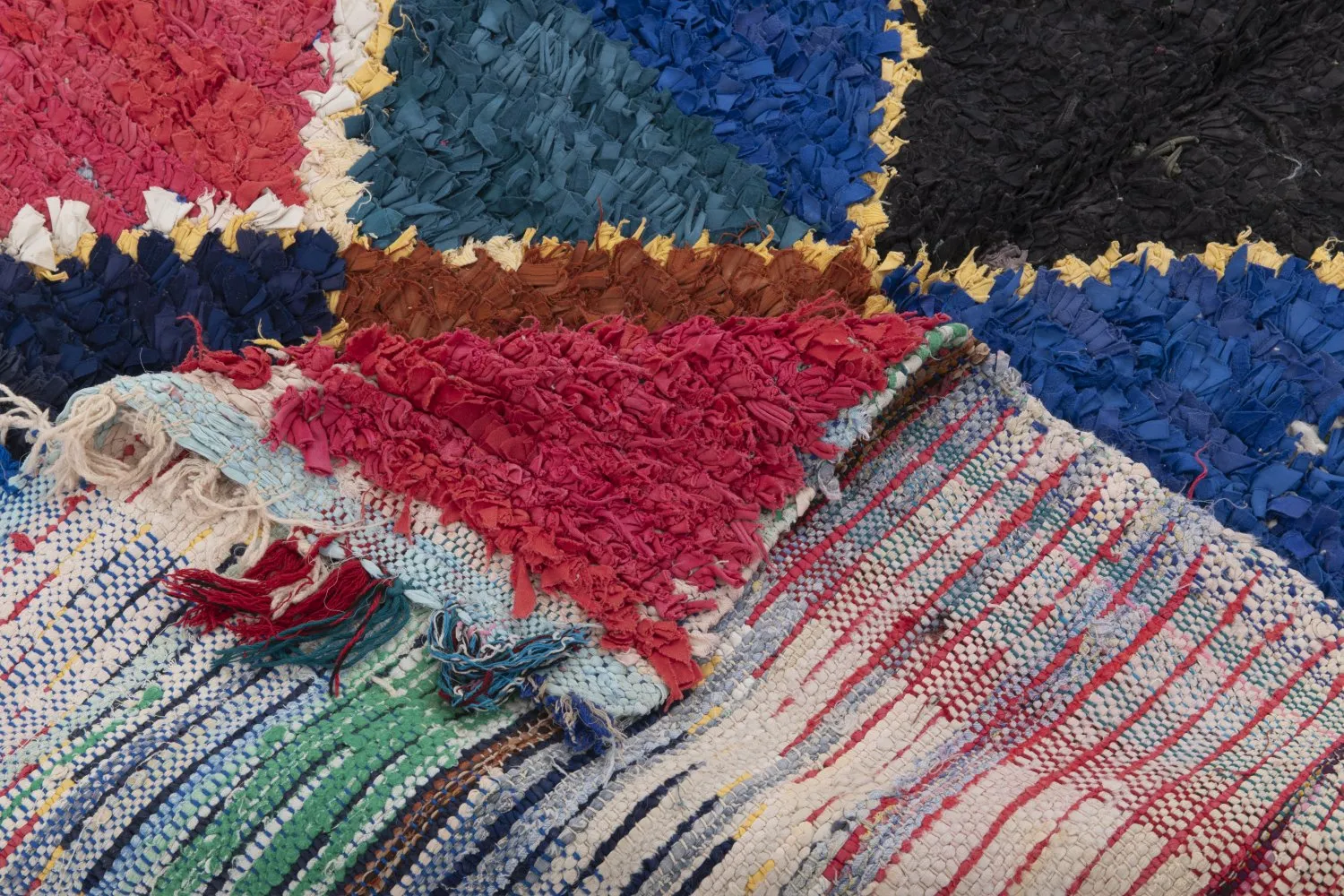 Alfombra Marroquí Bereber Boucherouite 250 x 120 cm