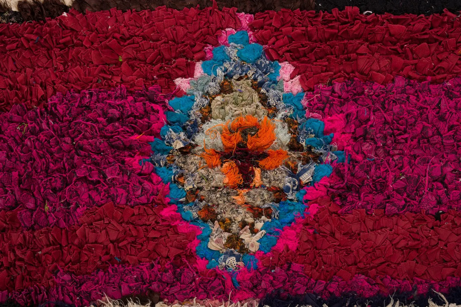 Alfombra Marroquí Bereber Boucherouite 145 x 305 cm