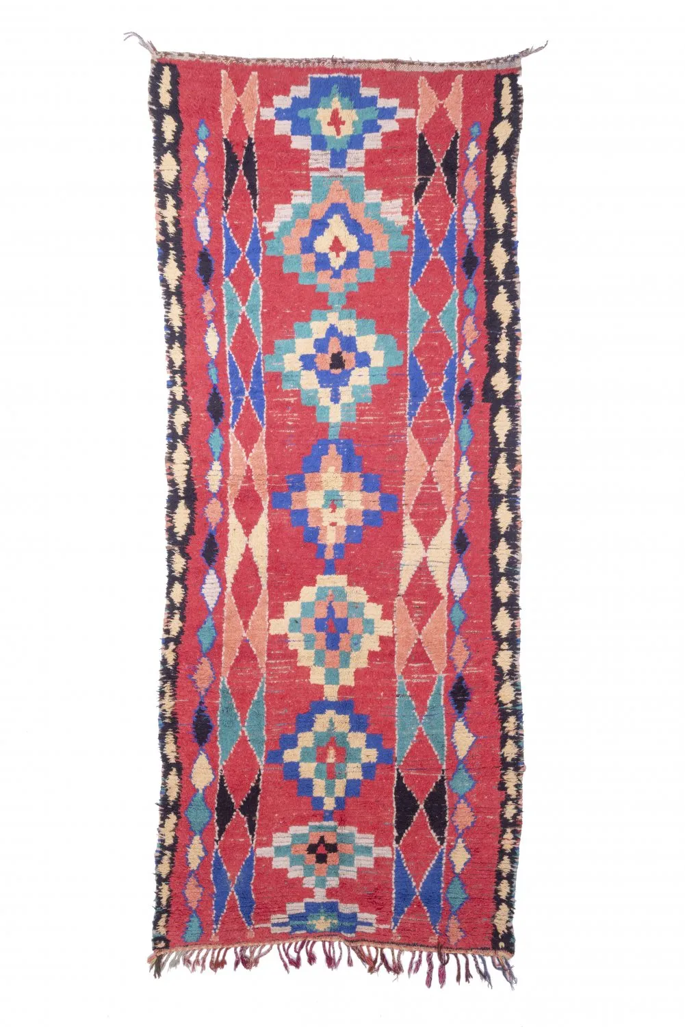 Alfombra Marroquí Bereber Boucherouite 365 x 145 cm