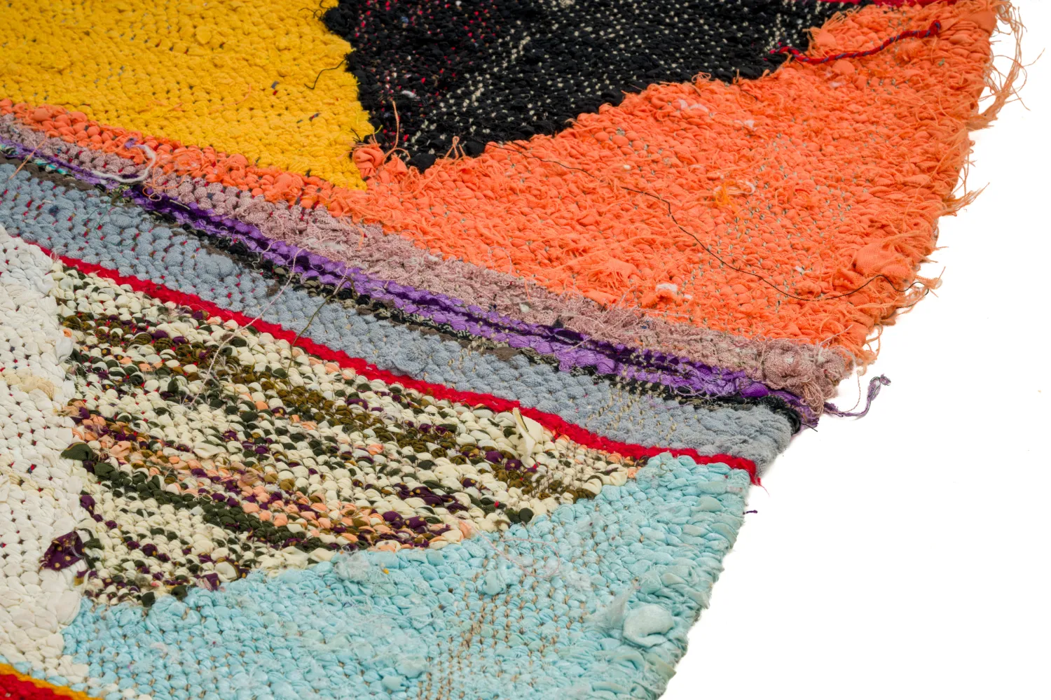 Alfombra Marroquí Bereber Boucherouite 135 x 270 cm