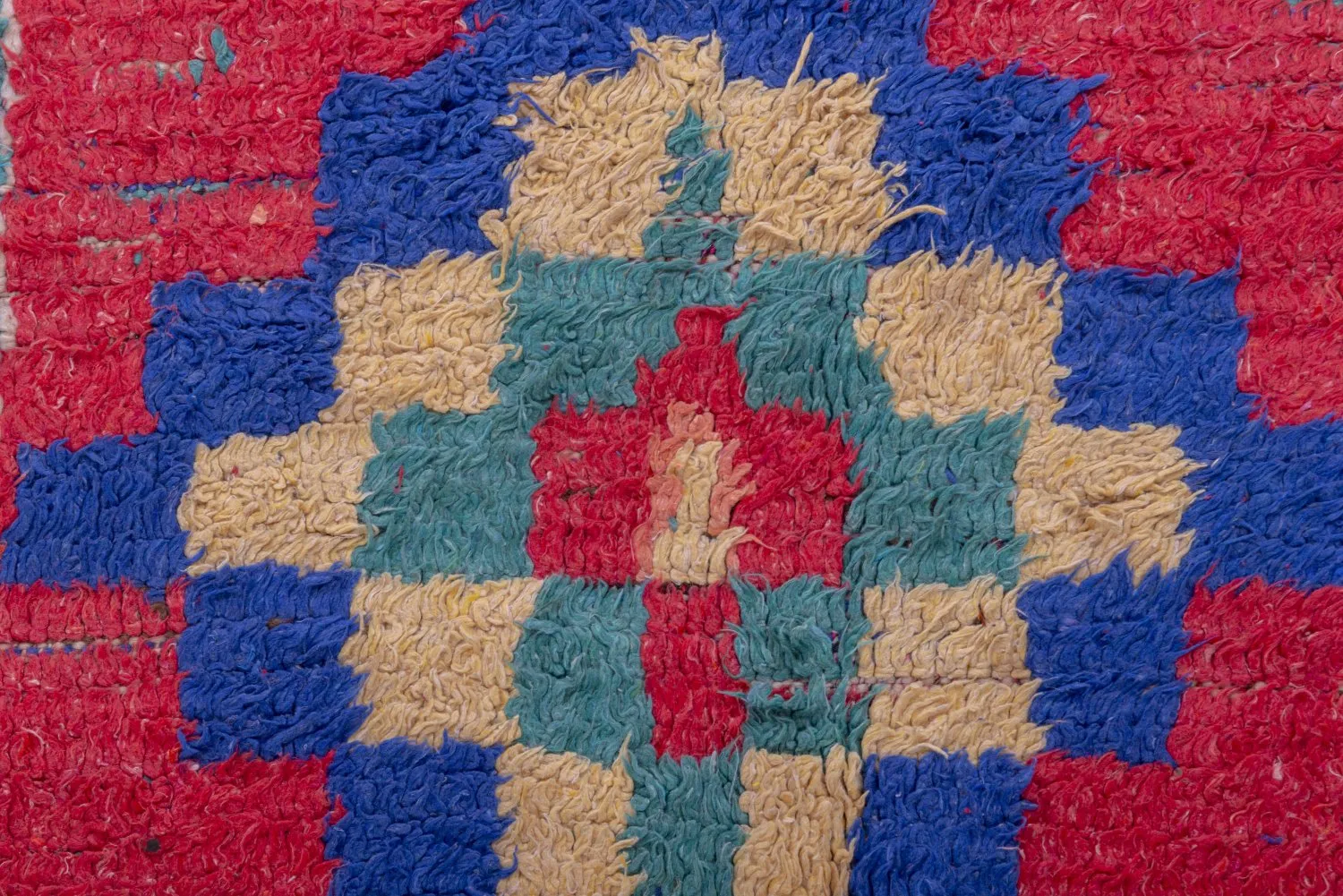 Alfombra Marroquí Bereber Boucherouite 365 x 145 cm