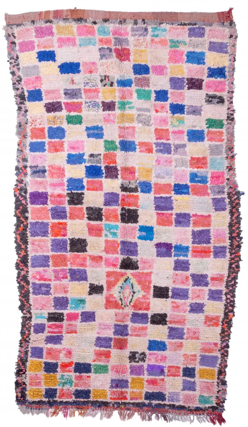 Alfombra Marroquí Berber Boucherouite 280 x 160 cm