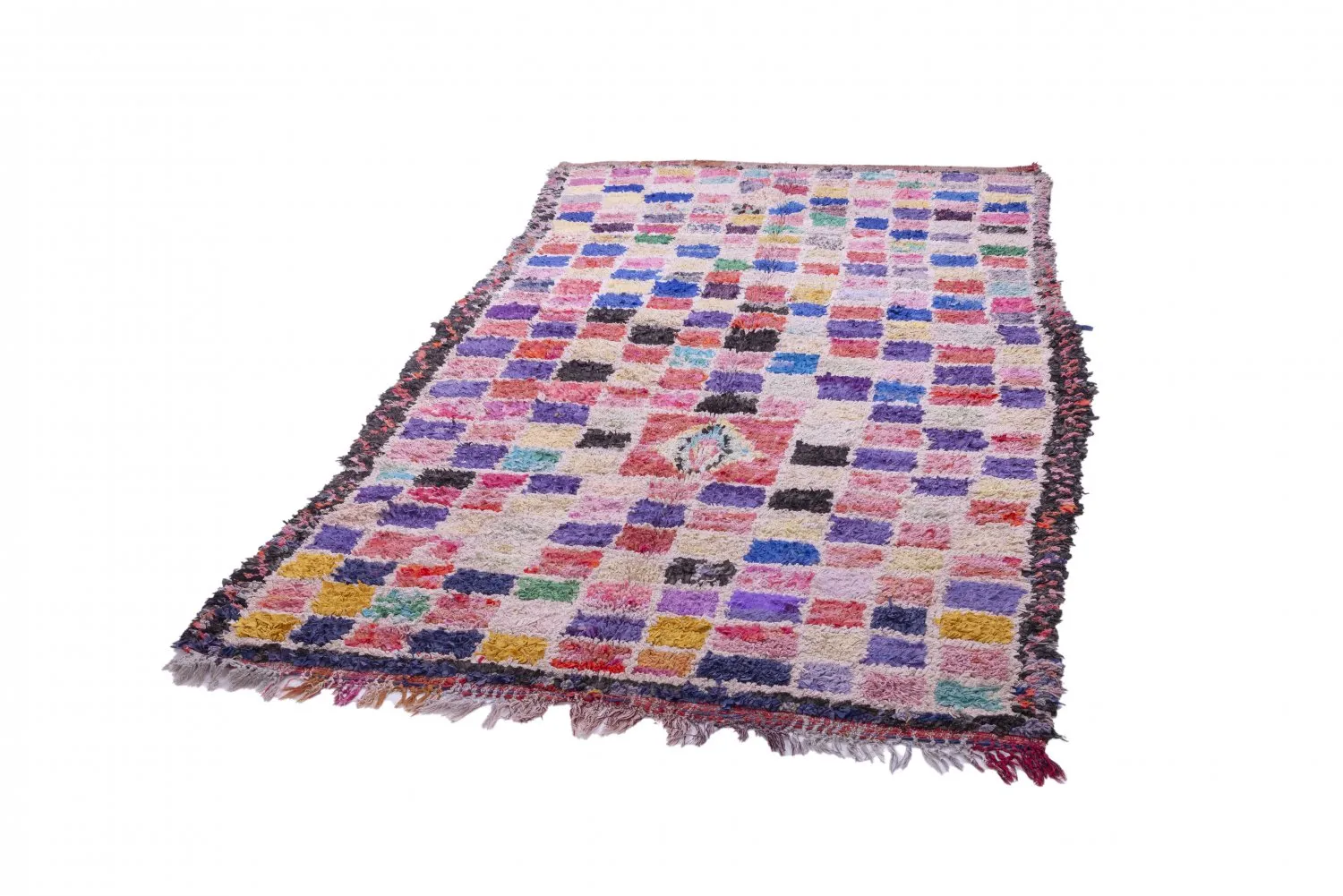 Alfombra Marroquí Berber Boucherouite 280 x 160 cm