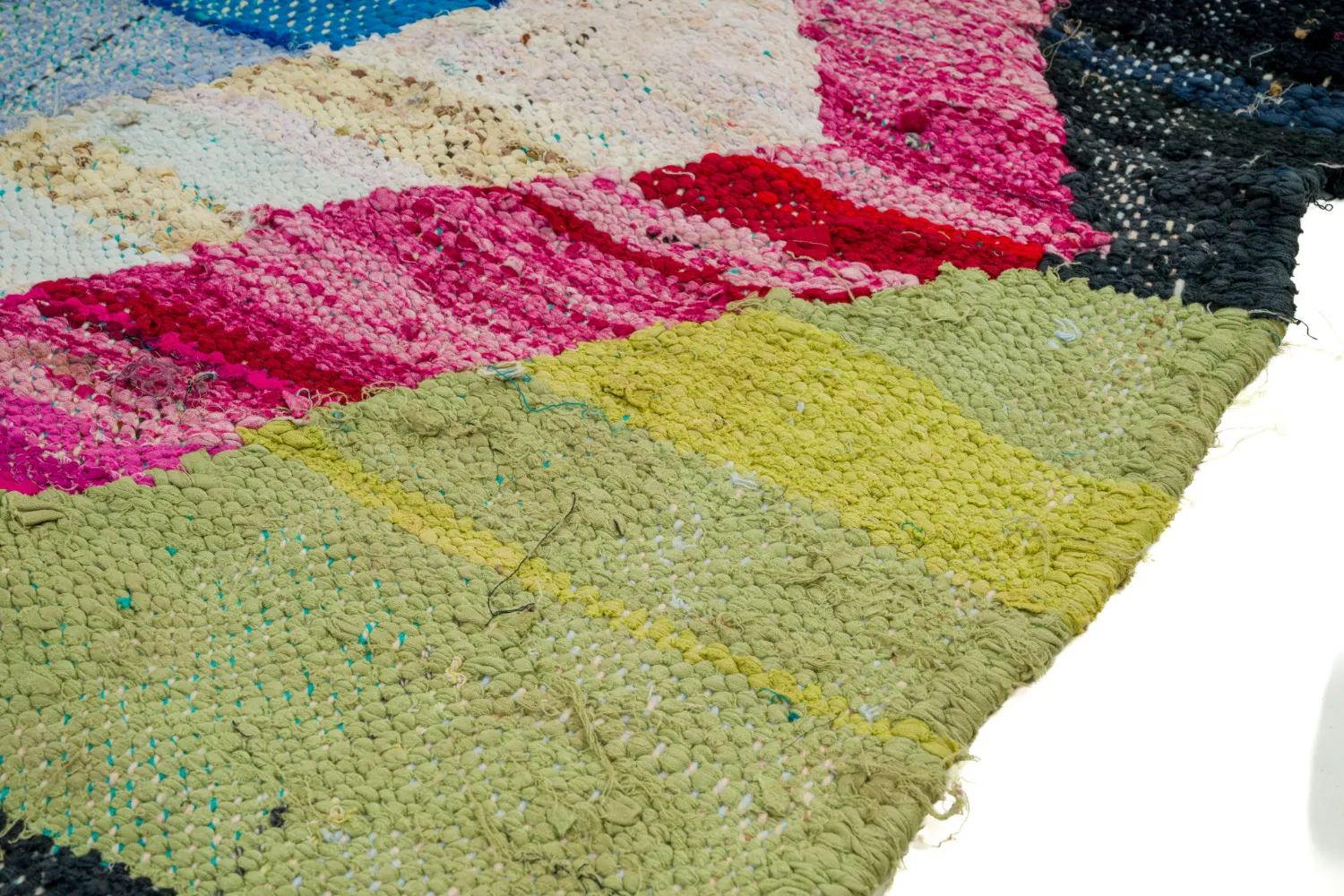 Alfombra Marroquí Bereber Boucherouite 125 x 240 cm