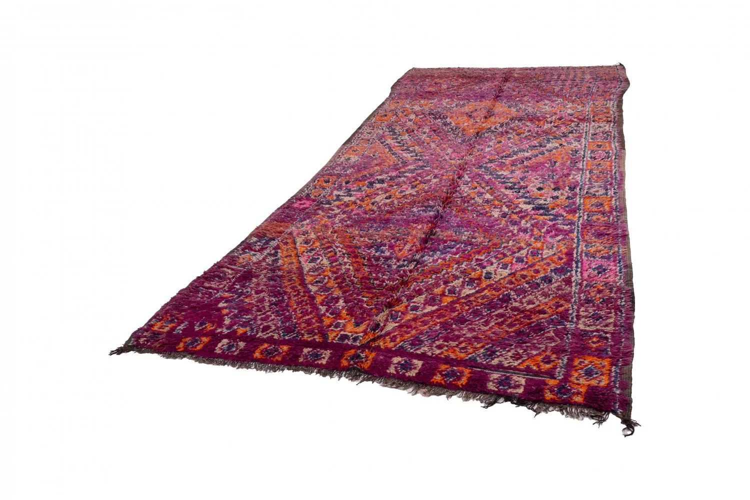 Alfombra Kilim Marroquí Bereber Azilal 390 x 165 cm