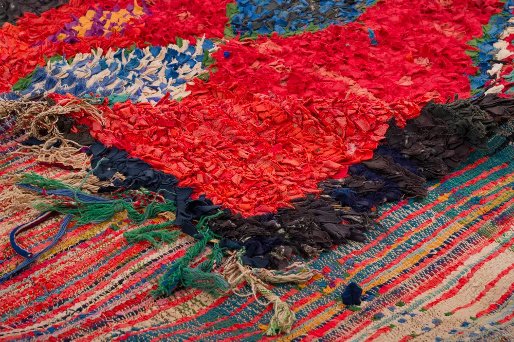 Alfombra Marroquí Bereber Boucherouite 290 x 150 cm