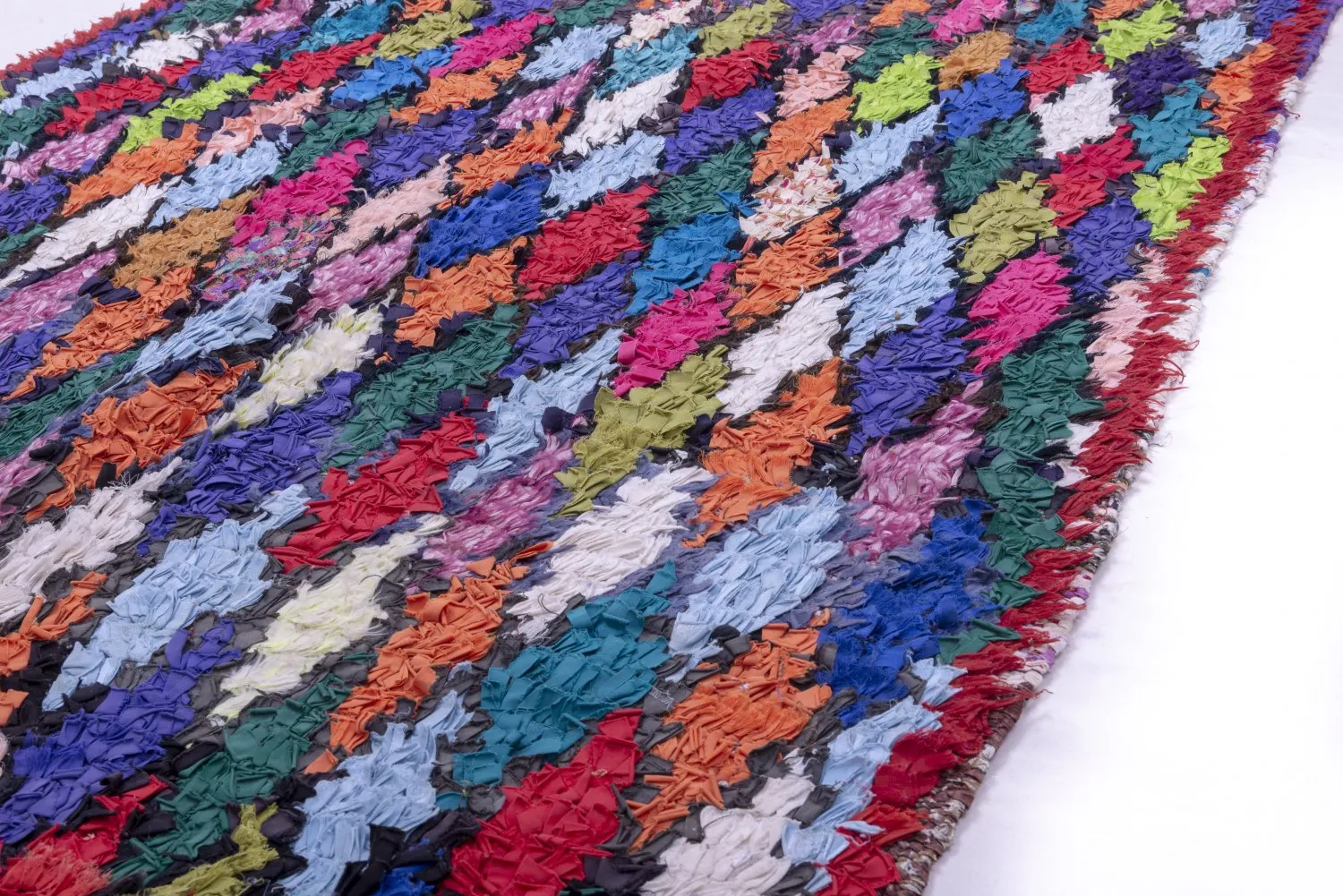 Alfombra Marroquí Bereber Boucherouite 230 x 115 cm