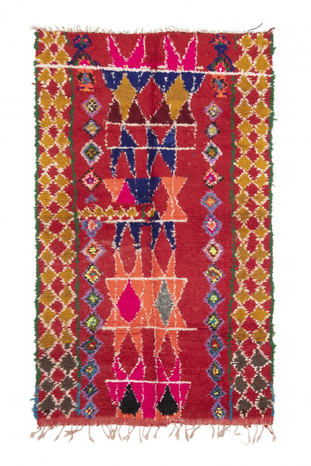 Alfombra Marroquí Bereber Boucherouite 255 x 150 cm