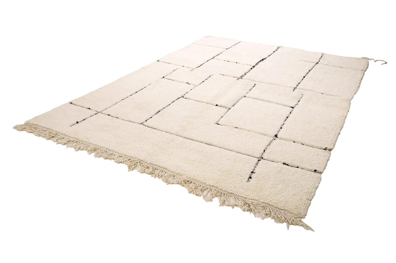 Alfombra Kilim Marroquí Bereber Beni Ourain 210 x 295 cm