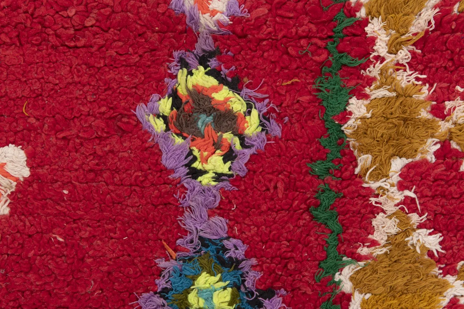 Alfombra Marroquí Bereber Boucherouite 255 x 150 cm