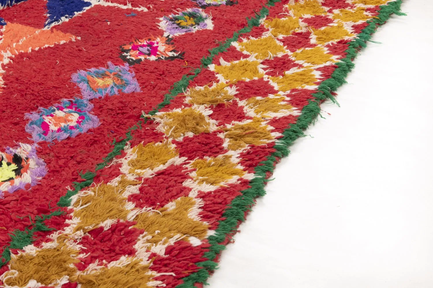 Alfombra Marroquí Bereber Boucherouite 255 x 150 cm