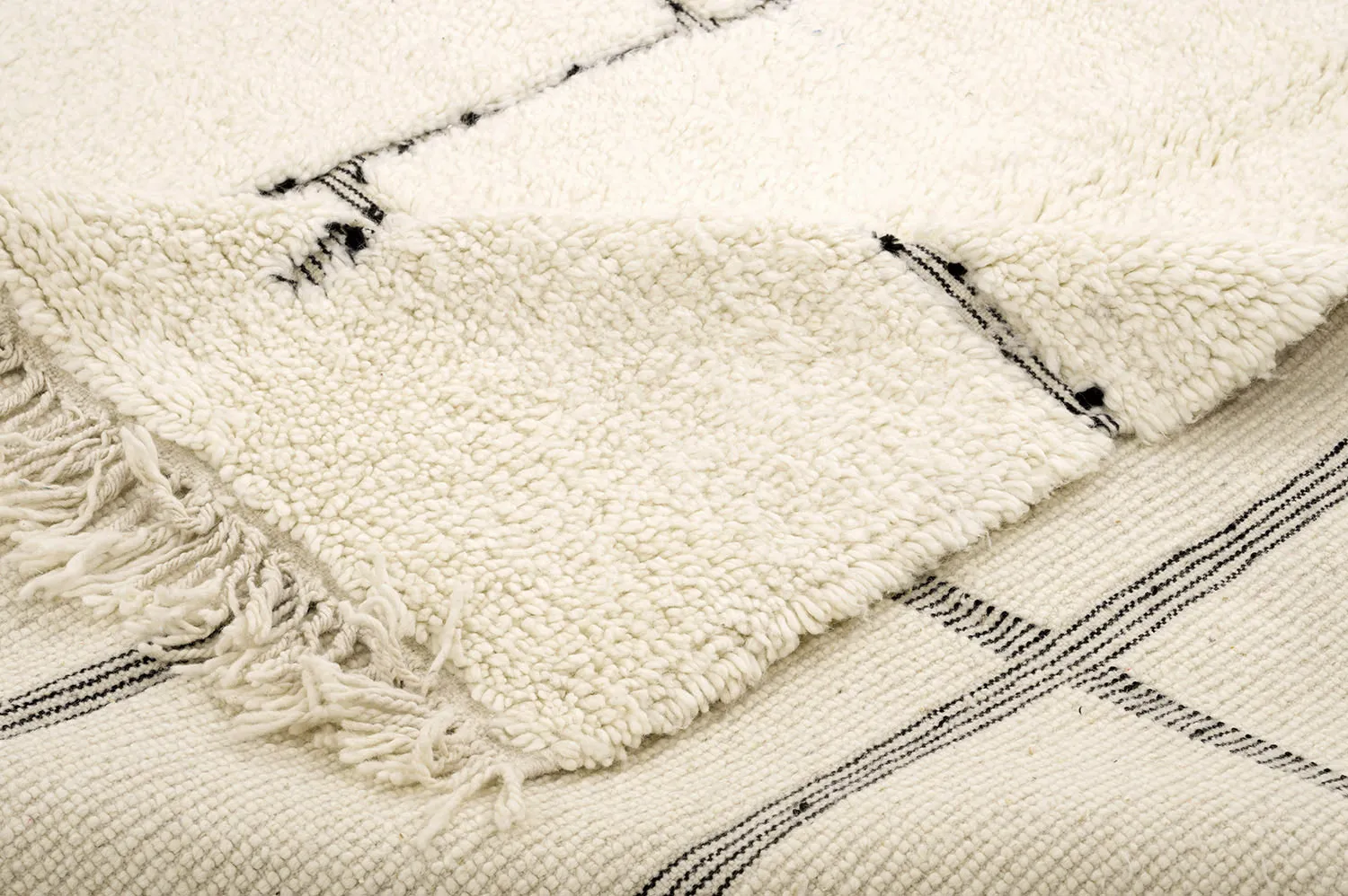 Alfombra Kilim Marroquí Bereber Beni Ourain 210 x 295 cm