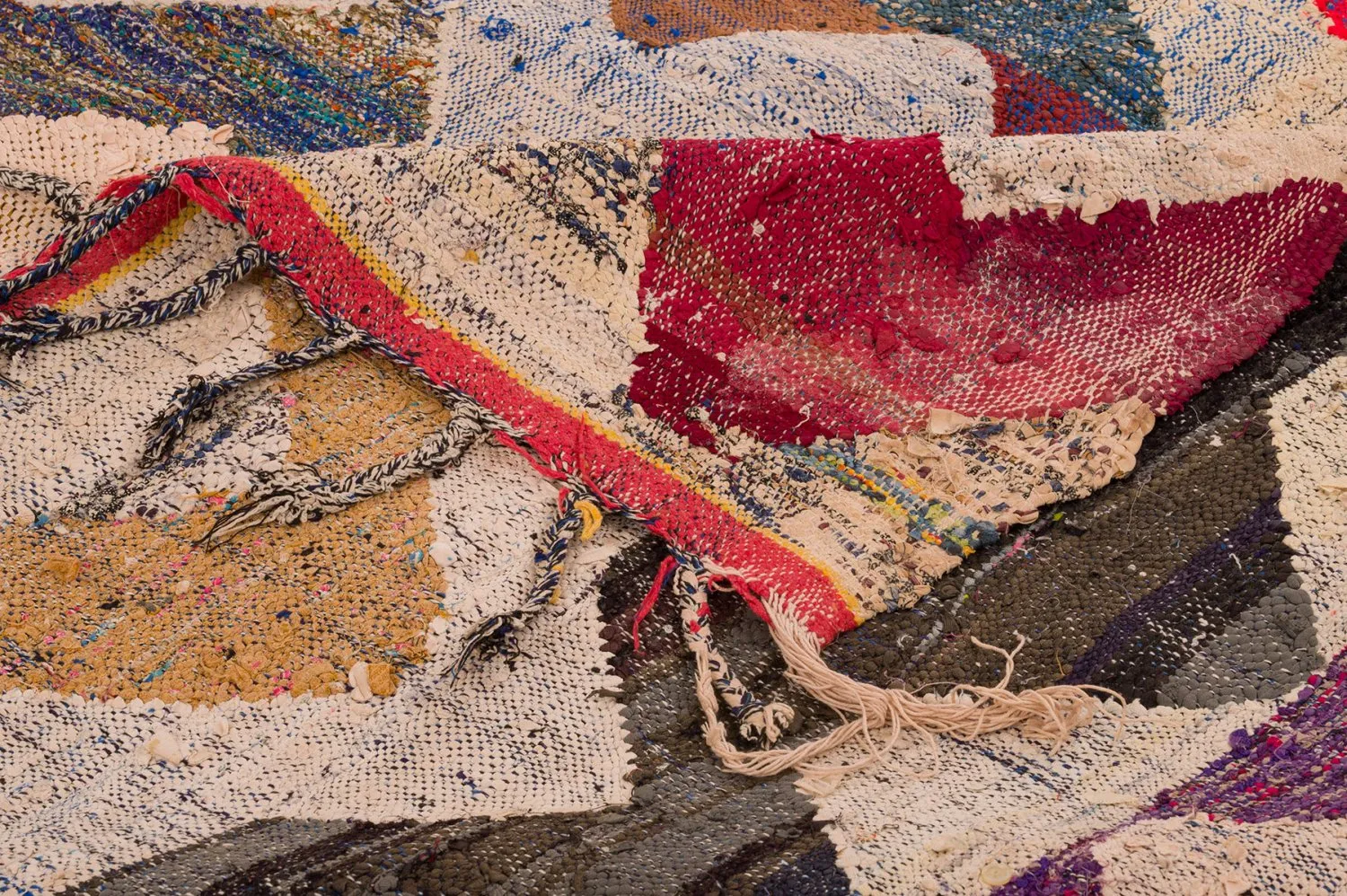 Alfombra Marroquí Bereber Boucherouite 150 x 285 cm