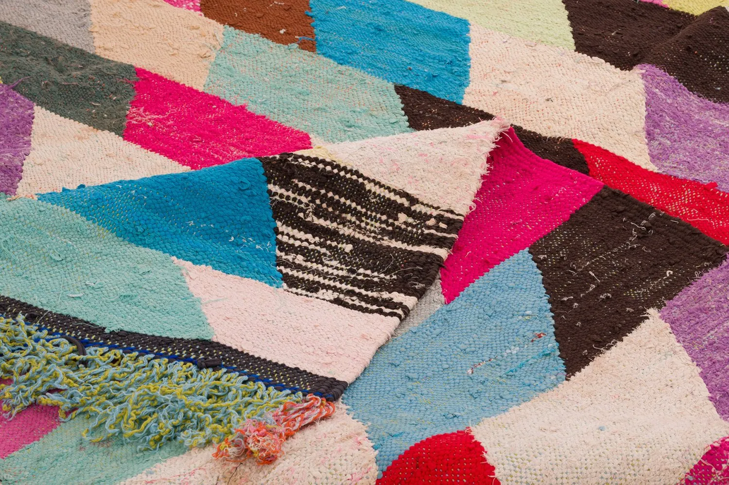 Alfombra Marroquí Bereber Boucherouite 155 x 280 cm