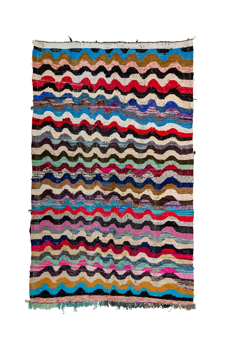 Alfombra Marroquí Bereber Boucherouite 170 x 270 cm