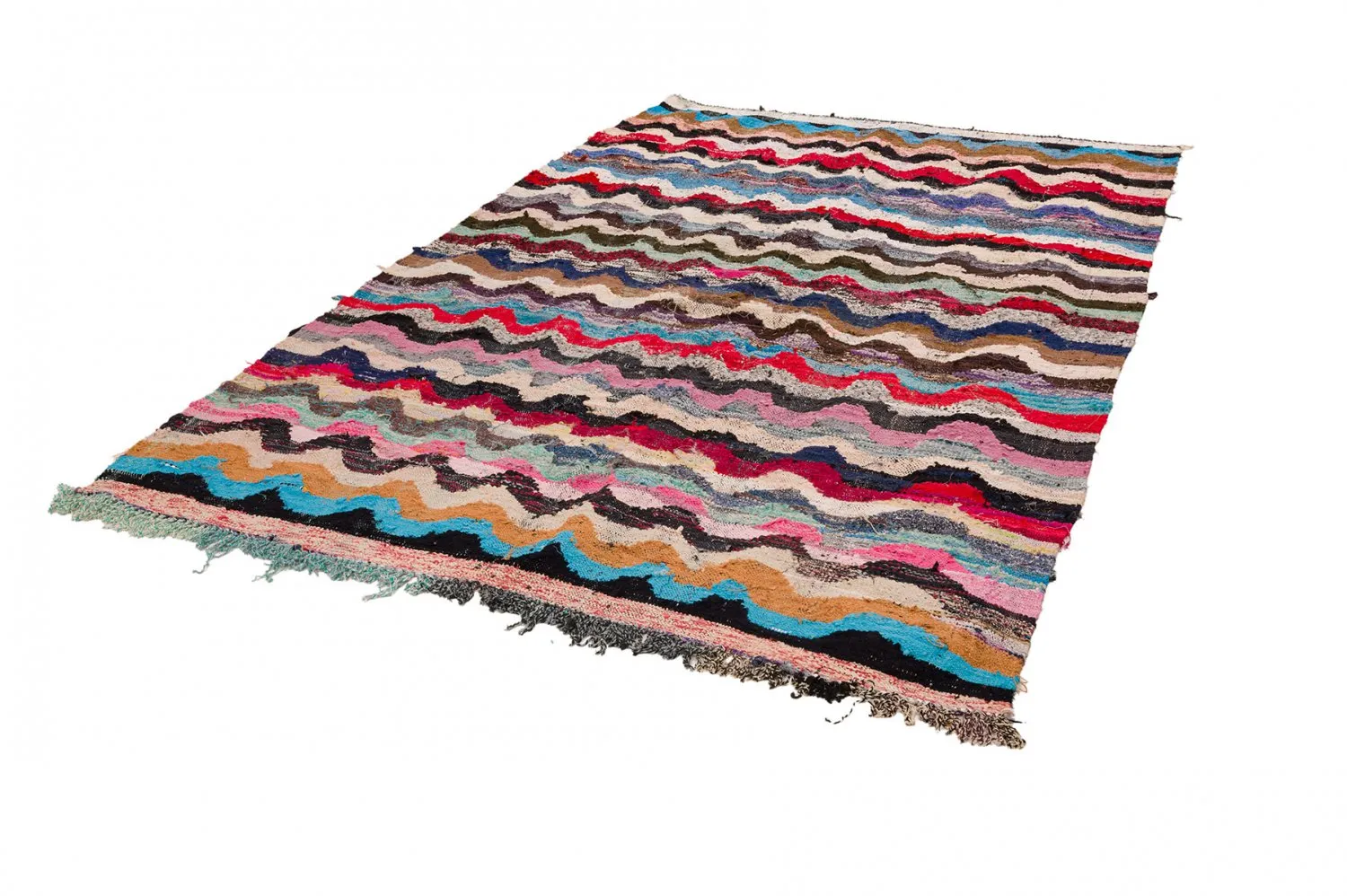 Alfombra Marroquí Bereber Boucherouite 170 x 270 cm