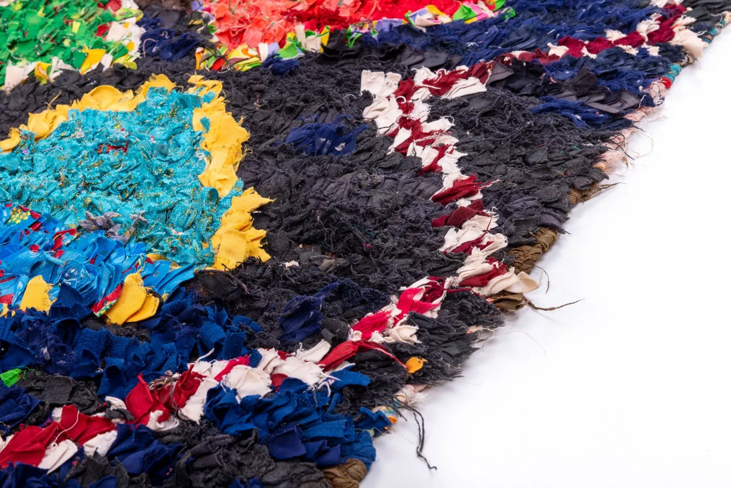 Alfombra Marroquí Bereber Boucherouite 190 x 135 cm