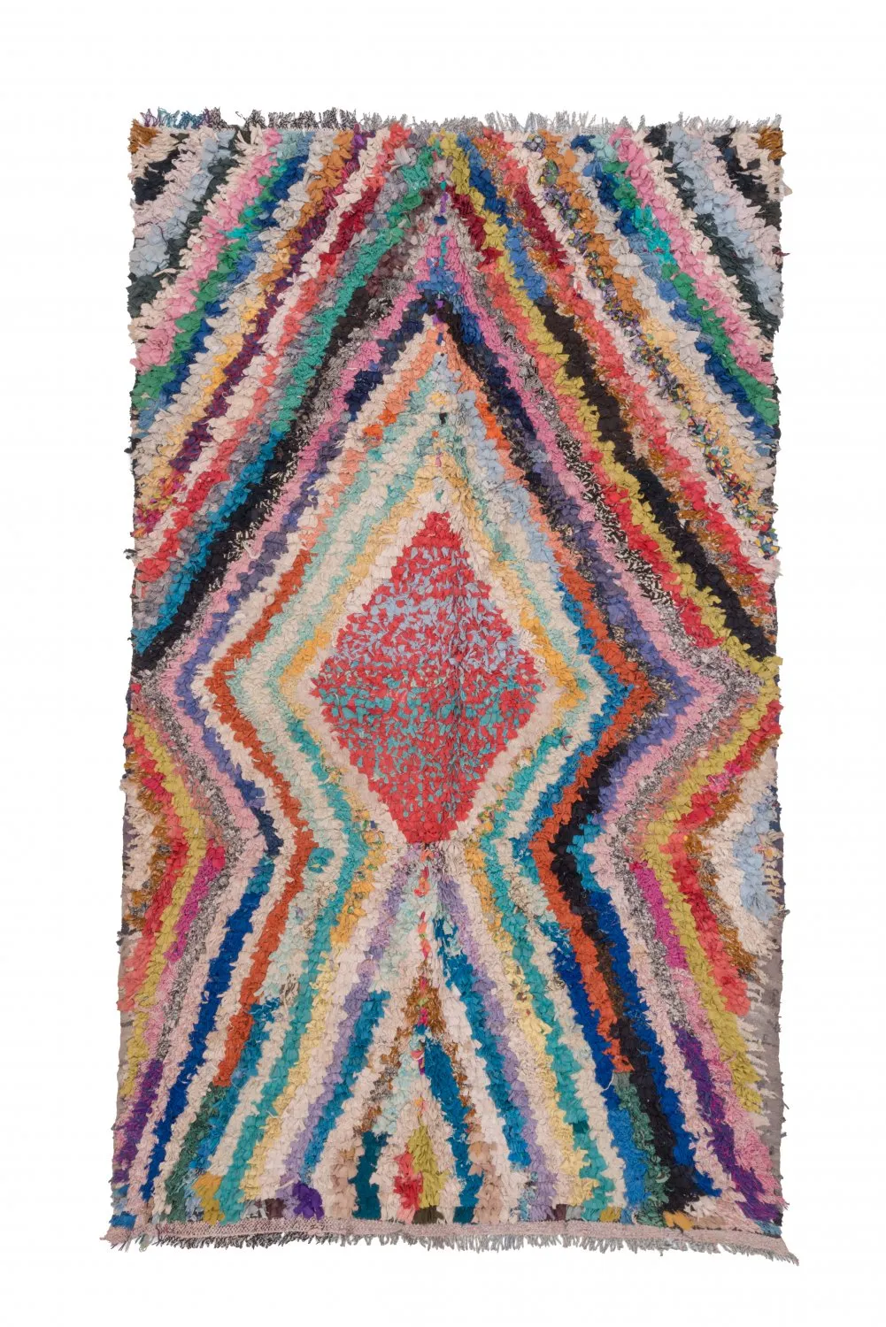 Alfombra Marroquí Bereber Boucherouite 255 x 150 cm