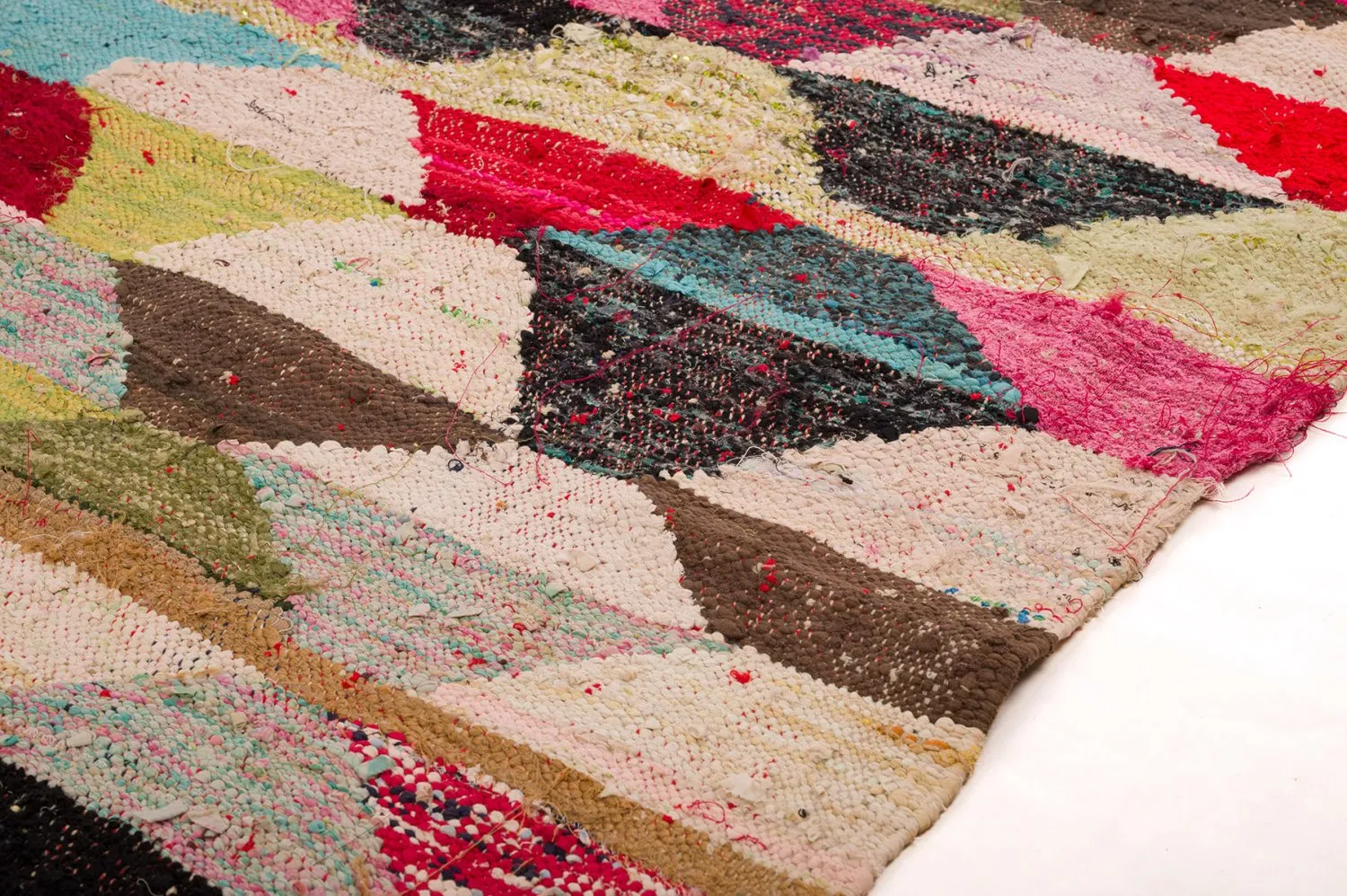Alfombra Marroquí Bereber Boucherouite 155 x 290 cm