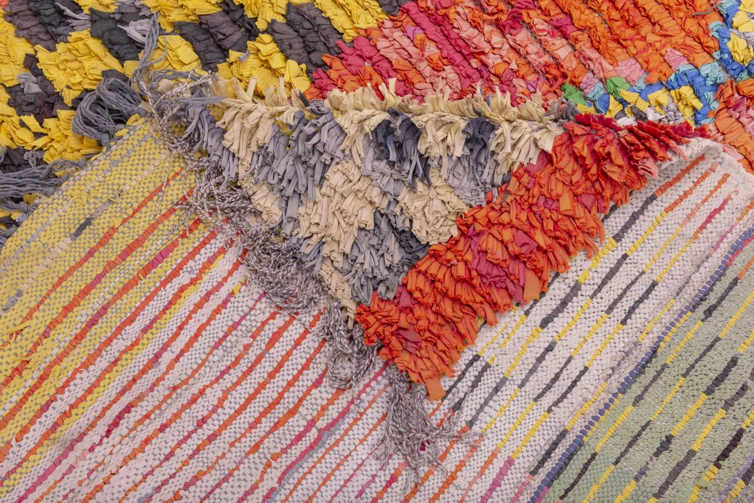 Alfombra Marroquí Bereber Boucherouite 220 x 140 cm