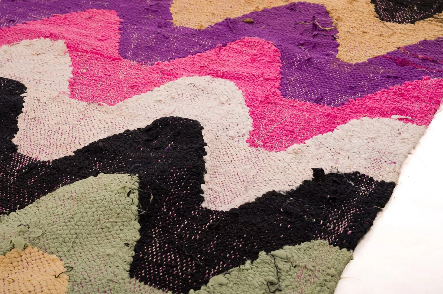 Alfombra Marroquí Bereber Boucherouite 160 x 275 cm